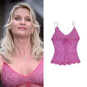 Crochet Fishnet Beaded Camisole As Seen On Edie Britt On Desperate Housewives